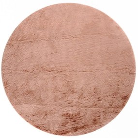Χαλί Fur 26163-261 Round Pink Merinos 120X120cm Round