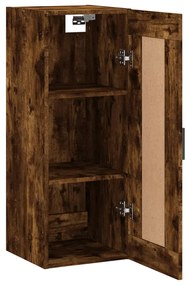 vidaXL Ντουλάπι Τοίχου Καπνιστή Δρυς 34,5 x 34 x 90 εκ. Επεξεργ. Ξύλο