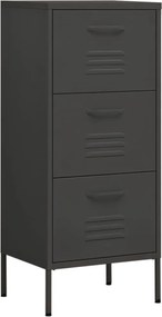 vidaXL Ντουλάπι Αποθήκευσης Ανθρακί 42,5x35x101,5 εκ. από Ατσάλι