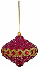 JΚ Home Décor - Στολίδι Κρεμαστό Μπορντώ