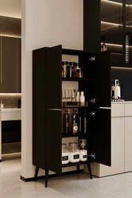 Ντουλάπι Κουζίνας Μαύρο CLOPO 69x32x20
