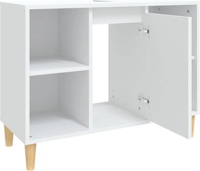 vidaXL Ντουλάπι Νιπτήρα Λευκό 80 x 33 x 60 εκ. Επεξεργασμένο Ξύλο