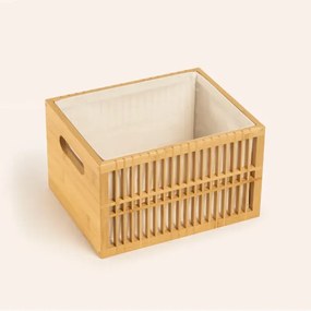 Stewehome φυσικό καλάθι από μπαμπού Πολύχρωμο 27x22 cm