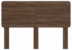 vidaXL Κεφαλάρι με κεφαλάρι Καφέ δρυς 150 cm Επεξεργασμένο ξύλο