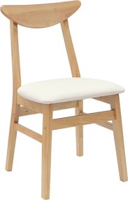 vidaXL Καρέκλες φαγητού 2 pcs Φυσικό 42 x 47.5 x 81 εκ