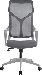 Καρέκλα γραφείου διευθυντή Flexibility mend pakoworld ύφασμα mesh γκρι