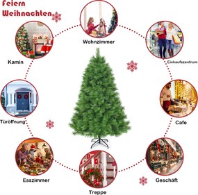 Costway Πολυτελές Τεχνητό Χριστουγεννιάτικο Δέντρο 180εκ. CM22807