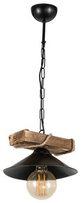 Κρεμαστό Φωτιστικό Οροφής 1xΕ27 Μαύρο Ξύλο PDT 2060 0083514 Arlight -83514-Μαύρο 0083514