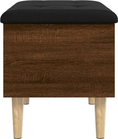 vidaXL Παγκάκι Αποθήκευσης Καφέ Δρυς 62x42x46 εκ. από Επεξ. Ξύλο