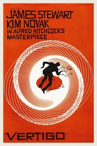 Αναπαραγωγή Vertigo, Alfred Hitchcock (Vintage Cinema / Retro Movie Theatre Poster / Iconic Film Advert), (26.7 x 40 cm)