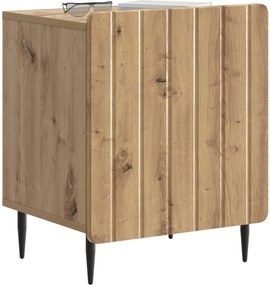 vidaXL Κομοδίνο Artisan Δρυς 43 x 34,5 x 52 εκ Επεξεργασμένο Ξύλο