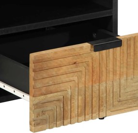 vidaXL Κομοδίνο καφέ 40x33x46 cm από μασίφ ξύλο Mango