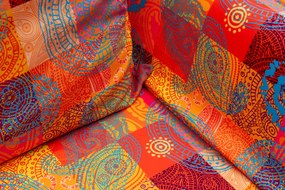 Διθέσιος Καναπές Κρεβάτι Πολύχρωμο CHATTO 70x150x75