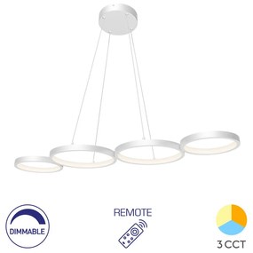 Φωτιστικό Κρεμαστό Braytron BH17-04190 Λευκό (White) CCT3