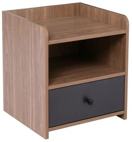 ORIENT Κομοδίνο με 1 Συρτάρι, Απόχρωση Sonoma Oak-Grey