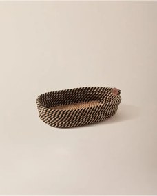 Stewehome μικρό ψάθινο καλάθι Μπεζ 15x30x6 cm