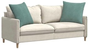 vidaXL Μαξιλάρι Καναπέ 2 pcs Θαλασσί 80 x 80 cm Υφασμάτινο Κορντουρά