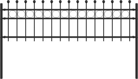 vidaXL Δαχτυλίδι φράχτη Μαύρο 200 x 130 εκ