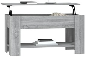vidaXL Τραπεζάκι Σαλονιού Γκρι Sonoma 101x49x52 εκ. Επεξεργασμένο Ξύλο