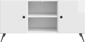 VidaXL Ντουλάπι TV 102 x 34,5 x 50 εκ. Γυαλιστερό Λευκό