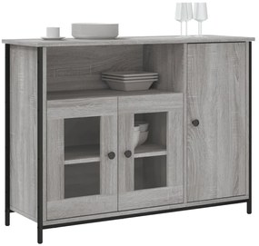 vidaXL Μπουφές Γκρι Sonoma 100 x 33 x 75 εκ. από Επεξεργασμένο Ξύλο
