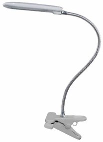 Πορτατίφ LED Με Κλιπ Aca Baz 15205LEDGYC Grey