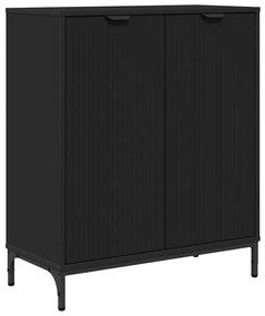 vidaXL Πλαϊνό γραφείο Μαύρο 69.5 x 33 x 82 εκ. Επεξεργασμένο ξύλο