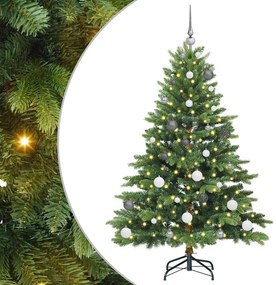 vidaXL Τεχνητό Χριστουγεννιάτικο Δέντρο Πράσινο 150 cm ΠΕ και PVC