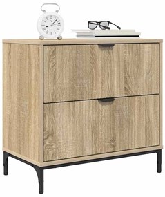 vidaXL Κομοδίνο Sonoma Δρυς 63.5 x 36 x 61 εκ Επεξεργασμένο ξύλο