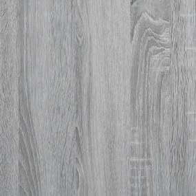 Ραφιέρα Τοίχου Γκρι Sonoma 70,5x35x30,5 εκ. Επεξεργασμένο Ξύλο - Γκρι