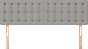 vidaXL Κεφαλάρια Αν. Γκρι 144x5x78/88 εκ. Ύφασμα