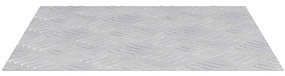 vidaXL Επιφάνειες Καρό 4 pcs Ασημί 40 x 40 cm Αλουμίνιο