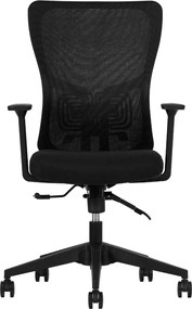 Office Chair Set (2 Pieces) Lumbar 108 - Black Black
