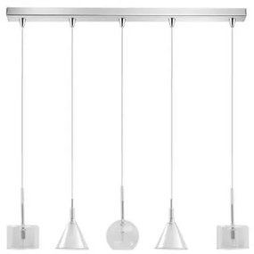 Κρεμαστό Φωτιστικό Ράγα 5xG9 Διάφανο 114-01047-12BR-clear Luma Lighting-114-01047-12BR-clear-Διάφανο 114-01047-12BR-clear