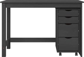 vidaXL Σετ Γραφείου και Κινητού Ντουλαπιού MOSS 2 pcs Γκρι