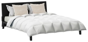 vidaXL Πάπλωμα Άλλο με μαξιλάρι 3 pcs Λευκό 240 x 220 εκ. Πούπουλο