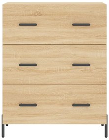 vidaXL Ντουλάπι Sonoma Δρυς 69,5 x 34 x 90 εκ. από Επεξεργασμένο Ξύλο