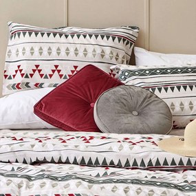 Μαξιλάρι Διακοσμητικό (Με Γέμιση) VF807 Bordo Palamaiki 45X45 Cotton-Polyester