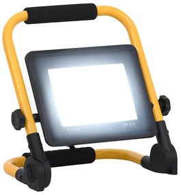 vidaXL Προβολέας LED με Λαβή Ψυχρό Λευκό 50 W