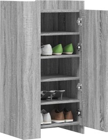 vidaXL Παπουτσοθήκη Γκρι Sonoma 52x37,5x100 εκ. από Επεξεργ. Ξύλο