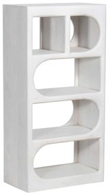 ΡΑΦΙΕΡΑ ΚΟΜΜΟ HANDYR HM9706 ΜΑΣΙΦ ΞΥΛΟ MANGO ΣΕ ΛΕΥΚΟ ΧΡΩΜΑ 60x35x120Υεκ.