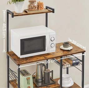 Ραφιέρα Δαπέδου 6 Θέσεων (90x40x132) Vasagle KKS35X