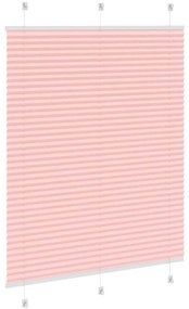 vidaXL Πλισέ περσίδα ροζ 105x150 cm Πλάτος υφάσματος 104,4 cm