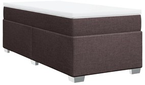 ΚΡΕΒΑΤΙ BOXSPRING ΜΕ ΣΤΡΩΜΑ ΣΚΟΥΡΟ ΚΑΦΕ 100X200 ΕΚ. ΥΦΑΣΜΑΤΙΝΟ 3285112