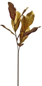 MAGNOLIA LEAVES ΤΕΧΝΗΤΟ ΦΥΛΛΟ ΧΡΥΣΟ ΜΠΟΡΝΤΩ H78cm - 030781