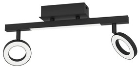 Φωτιστικό Σποτ Eglo 900514 CARDILLIO 2 Μαύρο Ματ (Black Mat) 3000K