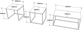 Τραπεζάκι Σαλονιού Atlantic Πεύκο REVIS 50x50x47.8