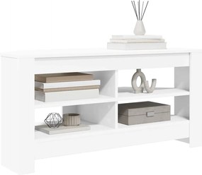 vidaXL ΓωνιακήΒάσηΤηλεόρασης Λευκό 102 x 40,5 x 45 εκ