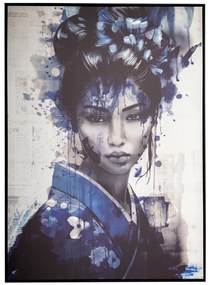 Πίνακας Blue Japanese Girl 89157 103x143cm Multi Κάθετοι Καμβάς