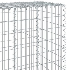 vidaXL Συρματοκιβώτιο με Κάλυμμα 200x50x200 εκ από Γαλβανισμένο Χάλυβα